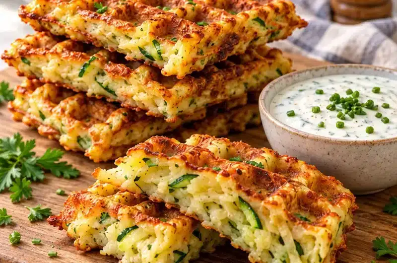 Gaufres Salées Courgette & Pommes de Terre : Dîner Facile et Gourmand — image 1