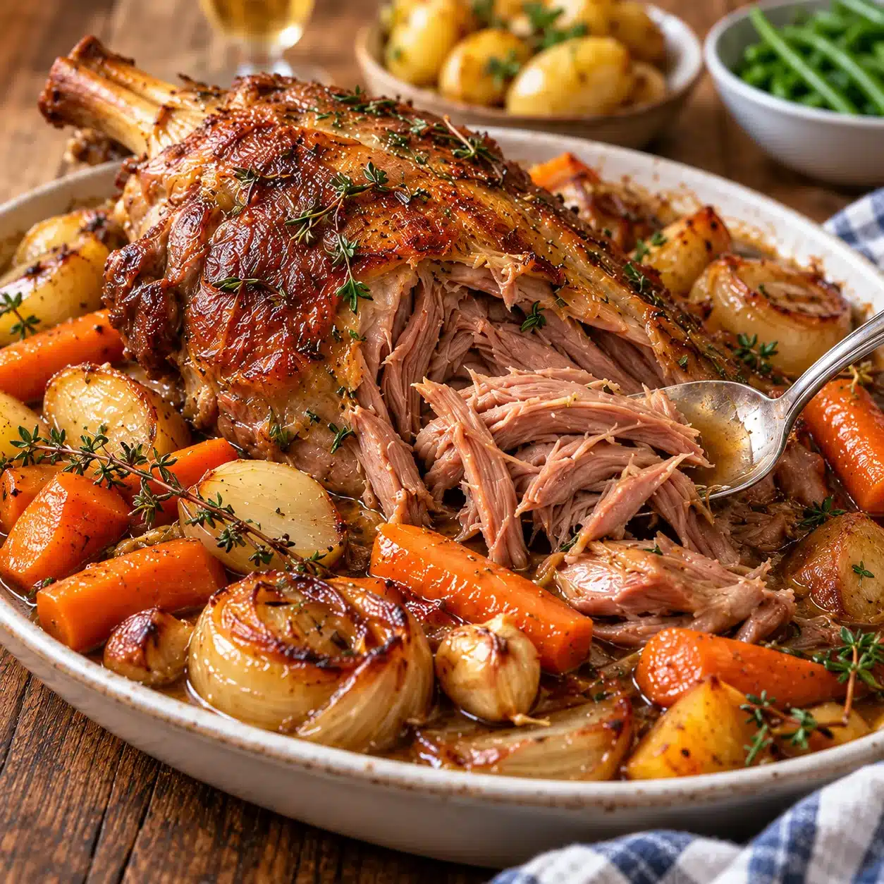 Gigot d'Agneau de Sept Heures : La Tendresse Absolue 2 Gigot d'Agneau de Sept Heures : La Tendresse Absolue