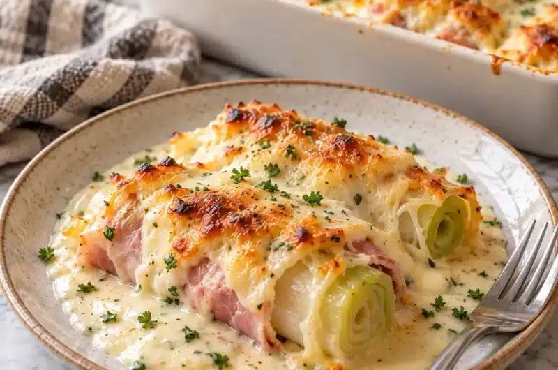 Gratin de Poireaux au Boursin et Jambon : le Réconfort Ultime — image 1