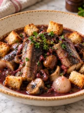 Matelote d’Anguille au Vin Rouge : Recette Traditionnelle