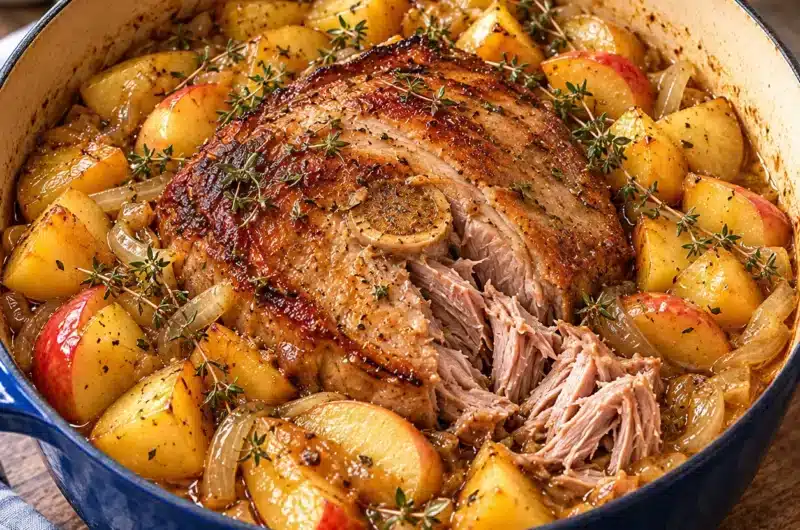 Rouelle de Porc Confite au Cidre et Pommes de Terre : Un Festin Maison — image 1