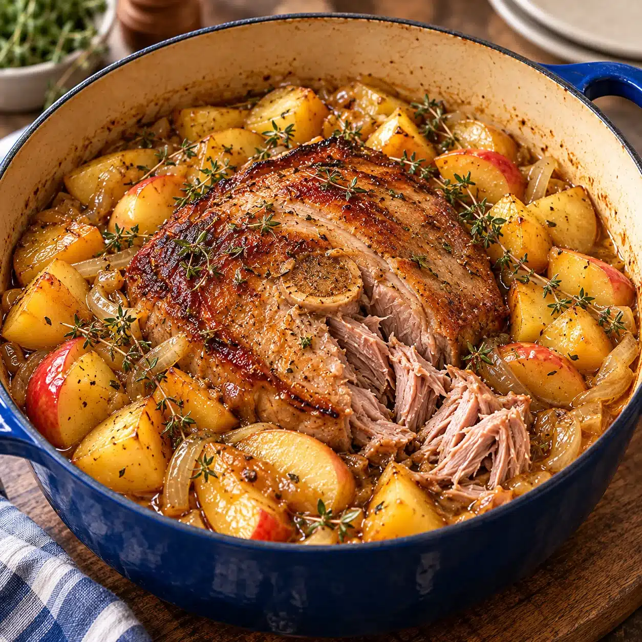 Rouelle de Porc Confite au Cidre et Pommes de Terre : Un Festin Maison 2 Rouelle de Porc Confite au Cidre et Pommes de Terre : Un Festin Maison