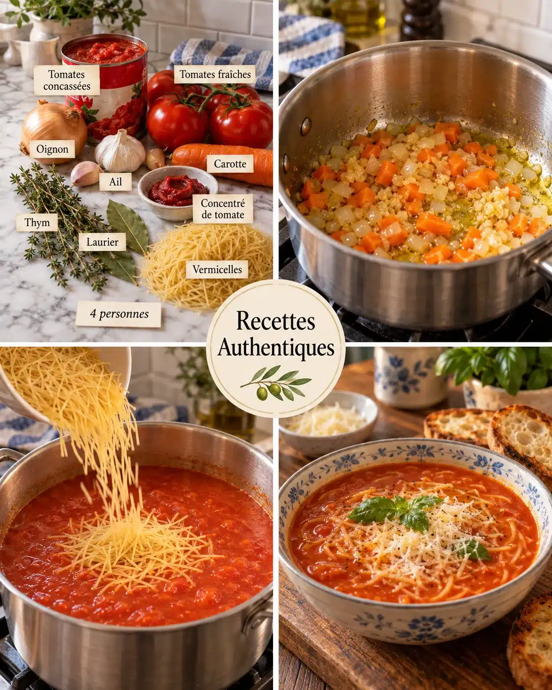 Soupe à la Tomate et Vermicelles : La Recette de Grand-Mère d'Amélie 2 Soupe à la Tomate et Vermicelles : La Recette de Grand-Mère d'Amélie