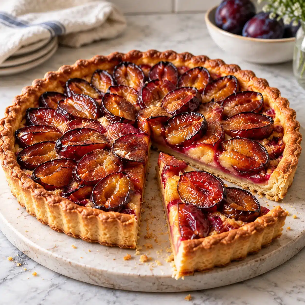 Tarte aux Quetsches Alsacienne : Le Goût de Septembre 2 Tarte aux Quetsches Alsacienne : Le Goût de Septembre