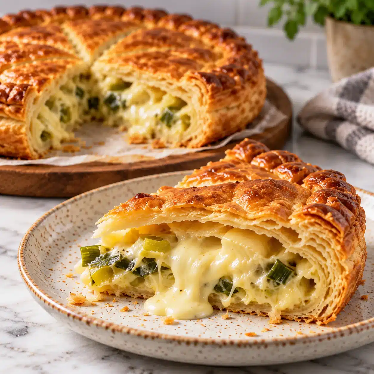 Tourte aux Poireaux et Reblochon : La Recette Maison d'Amélie 2 Tourte aux Poireaux et Reblochon : La Recette Maison d'Amélie